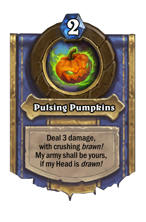 Pulsing Pumpkins Hearthstone kártya