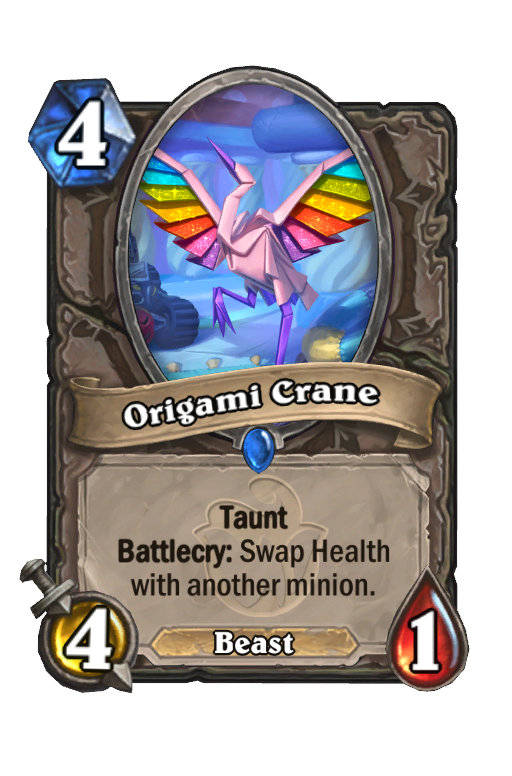 Origami Crane Hearthstone kártya
