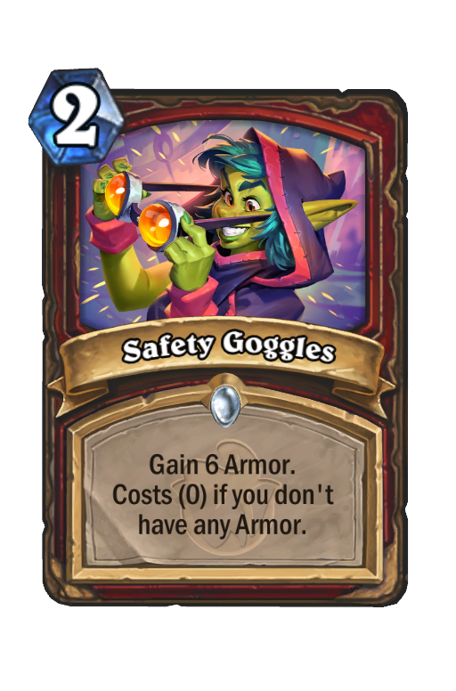 Safety Goggles Hearthstone kártya