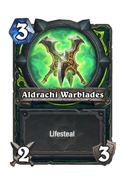 Aldrachi Warblades Hearthstone kártya
