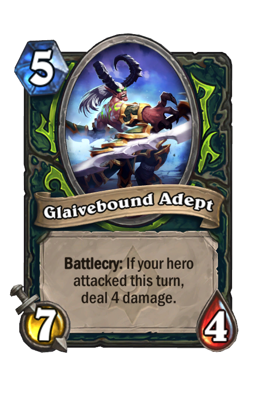 Glaivebound Adept Hearthstone kártya