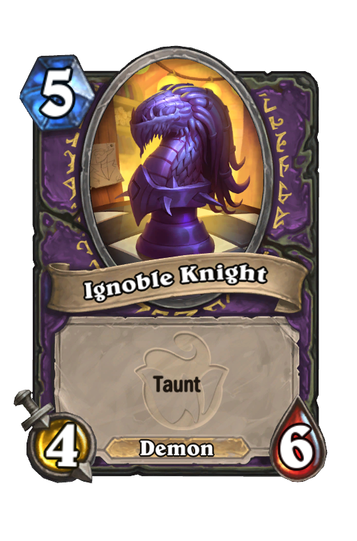 Ignoble Knight Hearthstone kártya