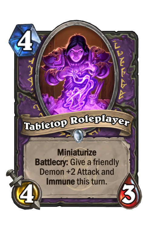 Tabletop Roleplayer Hearthstone kártya