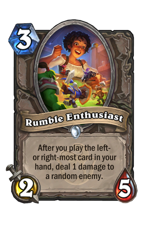 Rumble Enthusiast Hearthstone kártya
