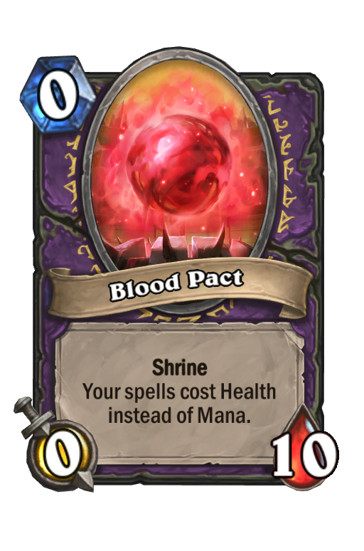 Blood Pact Hearthstone kártya