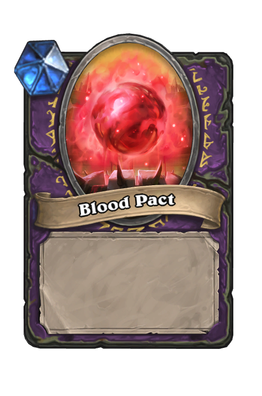 Blood Pact Hearthstone kártya