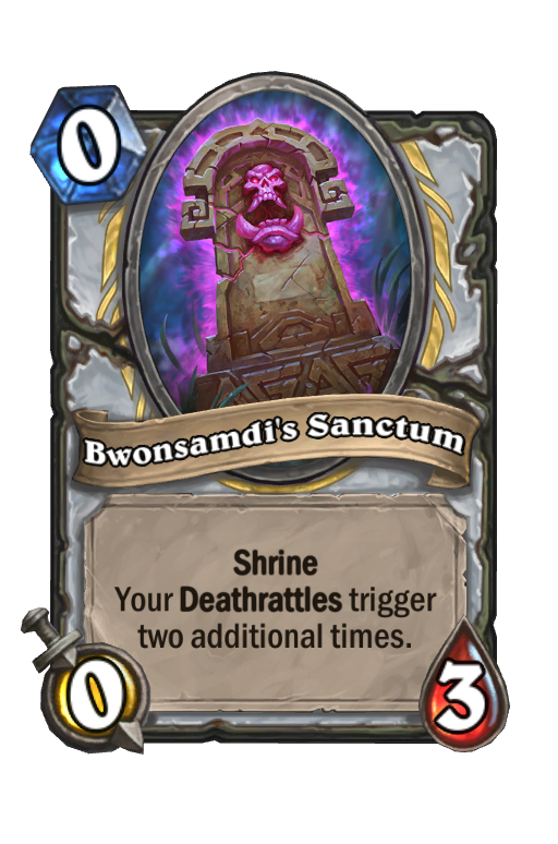Bwonsamdi's Sanctum Hearthstone kártya