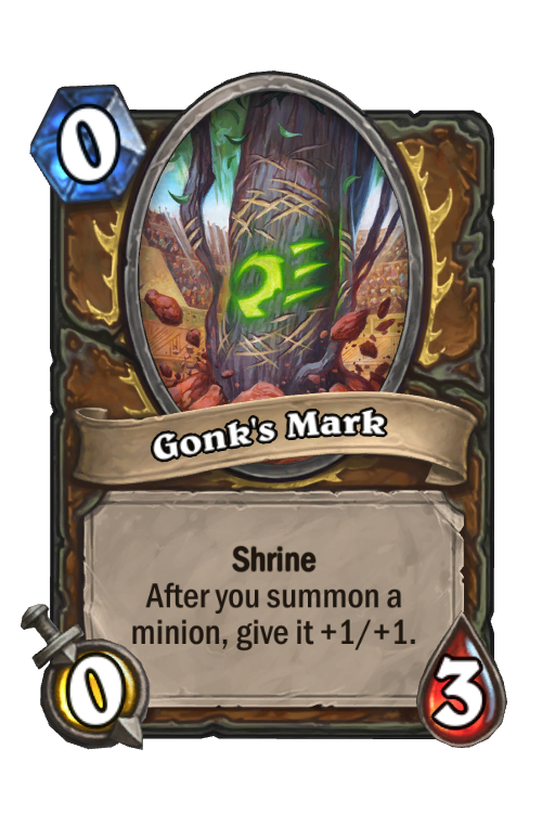 Gonk's Mark Hearthstone kártya