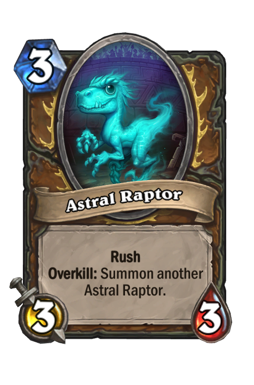 Astral Raptor Hearthstone kártya