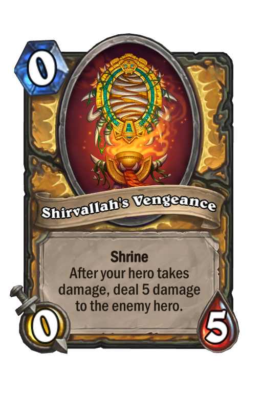 Shirvallah's Vengeance Hearthstone kártya