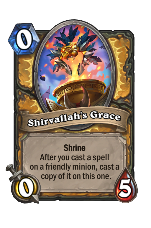 Shirvallah's Grace Hearthstone kártya