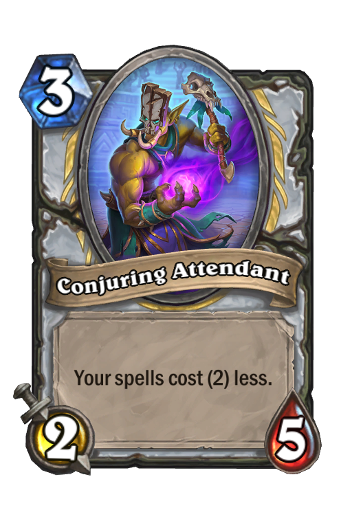 Conjuring Attendant Hearthstone kártya