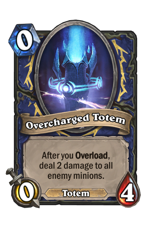 Overcharged Totem Hearthstone kártya