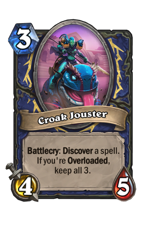 Croak Jouster Hearthstone kártya