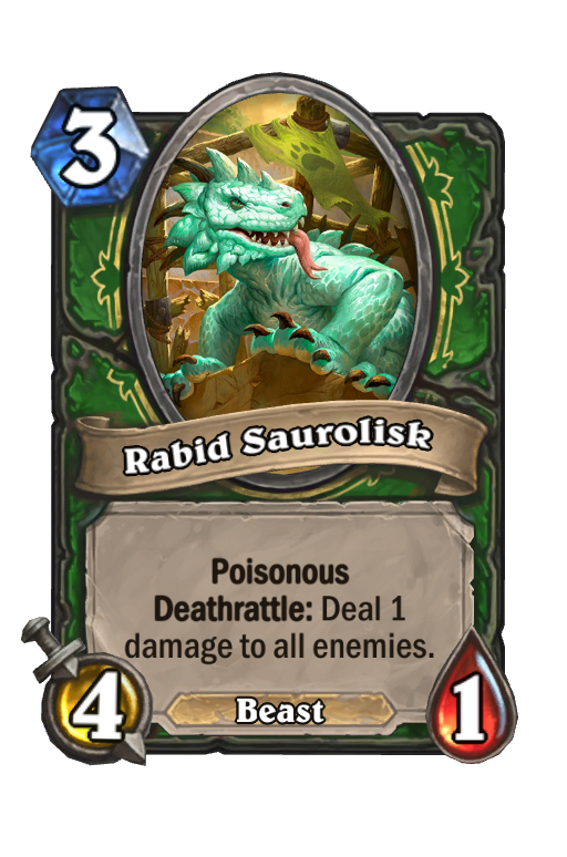 Rabid Saurolisk Hearthstone kártya