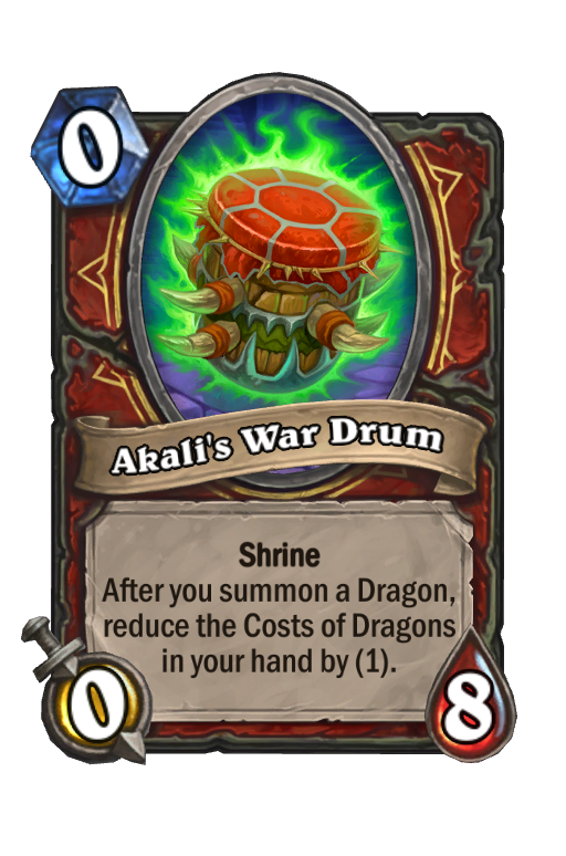 Akali's War Drum Hearthstone kártya