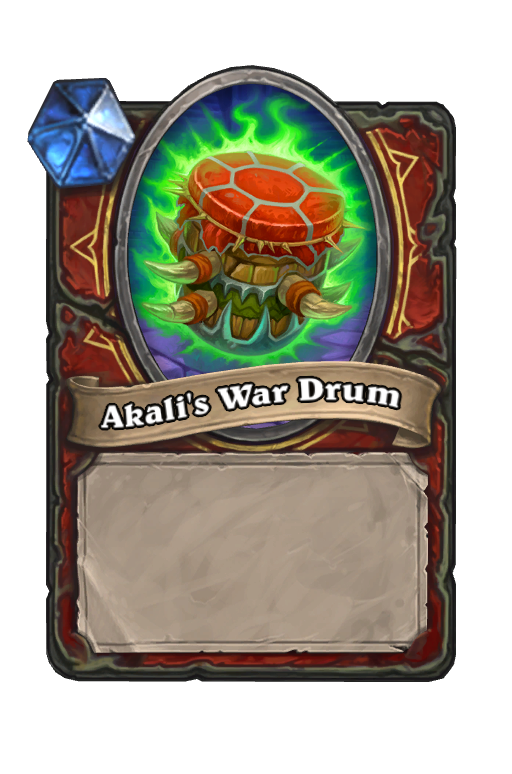 Akali's War Drum Hearthstone kártya