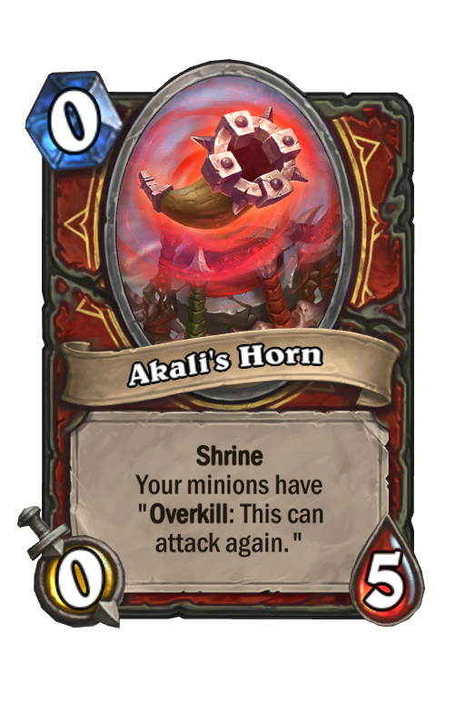 Akali's Horn Hearthstone kártya