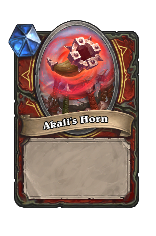 Akali's Horn Hearthstone kártya
