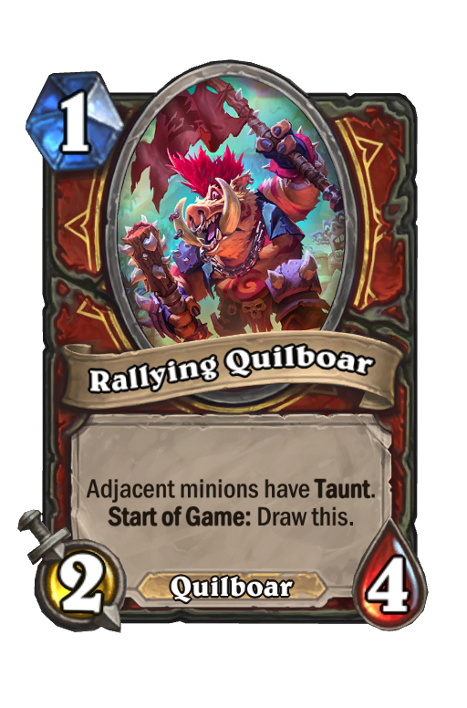 Rallying Quilboar Hearthstone kártya