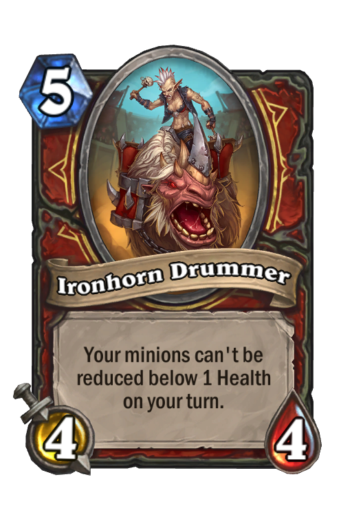 Ironhorn Drummer Hearthstone kártya