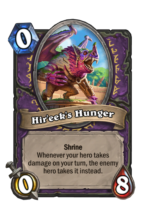 Hir'eek's Hunger Hearthstone kártya