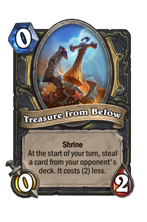 Treasure from Below Hearthstone kártya