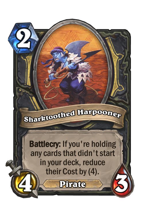 Sharktoothed Harpooner Hearthstone kártya