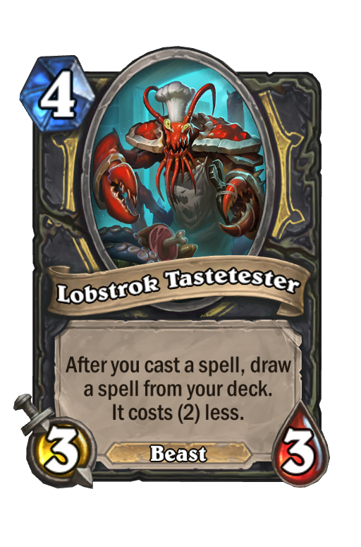 Lobstrok Tastetester Hearthstone kártya