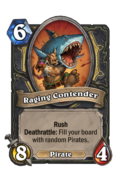 Raging Contender Hearthstone kártya