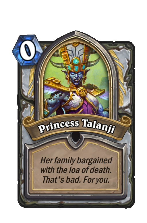 Princess Talanji Hearthstone kártya