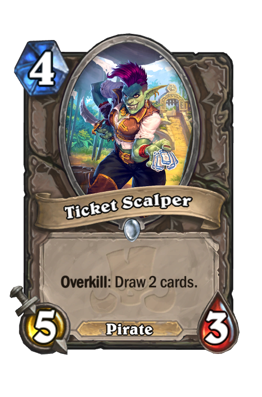 Ticket Scalper Hearthstone kártya