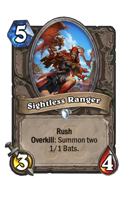 Sightless Ranger Hearthstone kártya