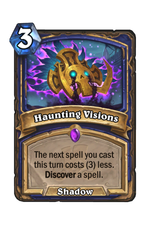 Haunting Visions Hearthstone kártya