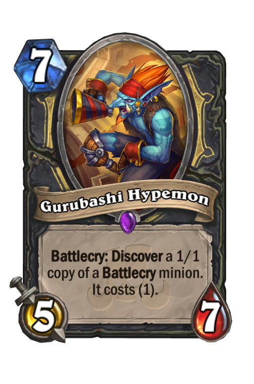 Gurubashi Hypemon Hearthstone kártya
