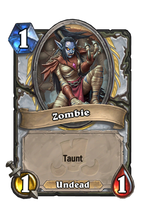 Zombie Hearthstone kártya