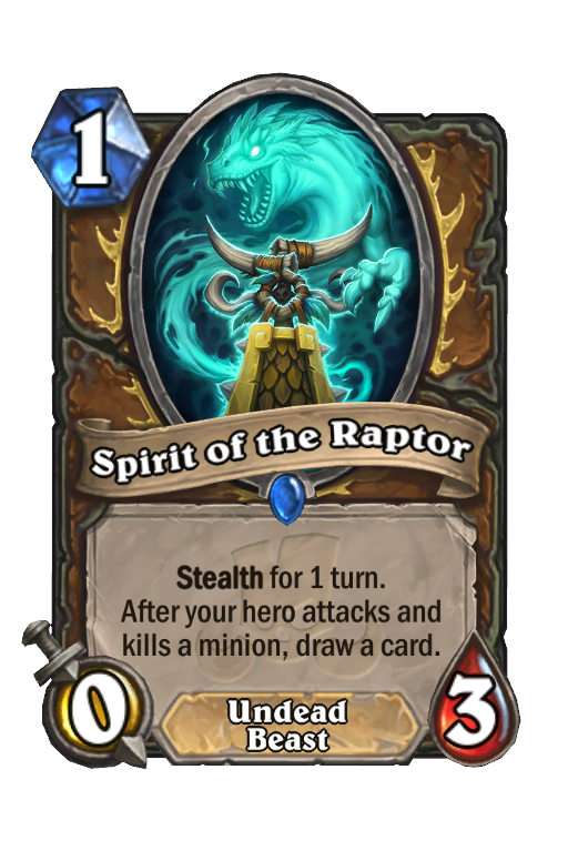 Spirit of the Raptor Hearthstone kártya