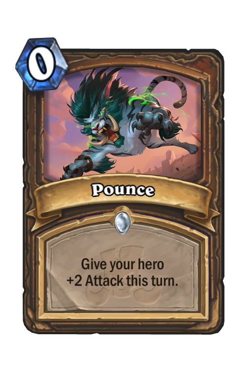Pounce Hearthstone kártya