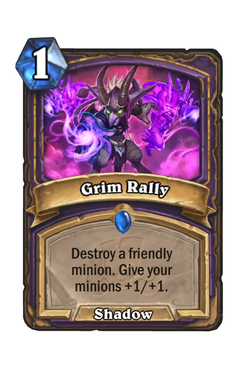 Grim Rally Hearthstone kártya