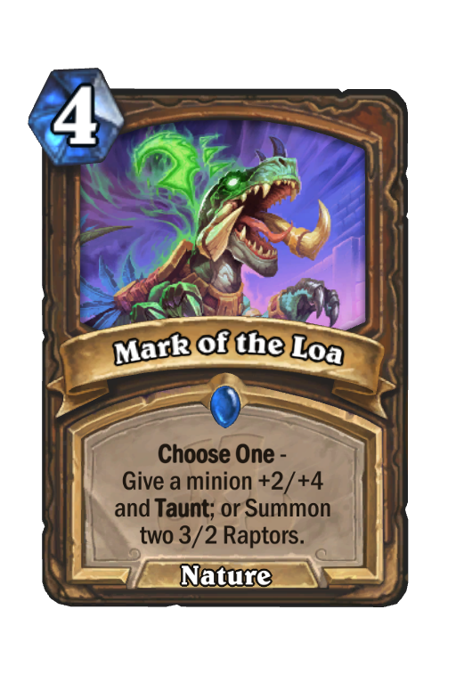 Mark of the Loa Hearthstone kártya