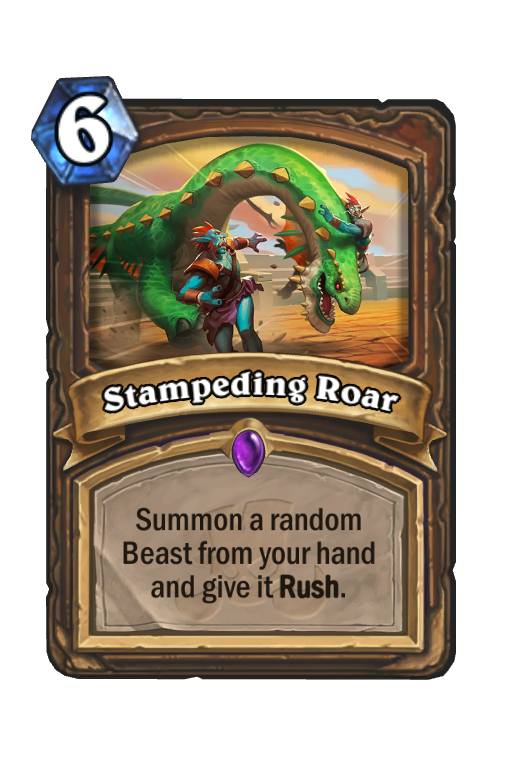 Stampeding Roar Hearthstone kártya