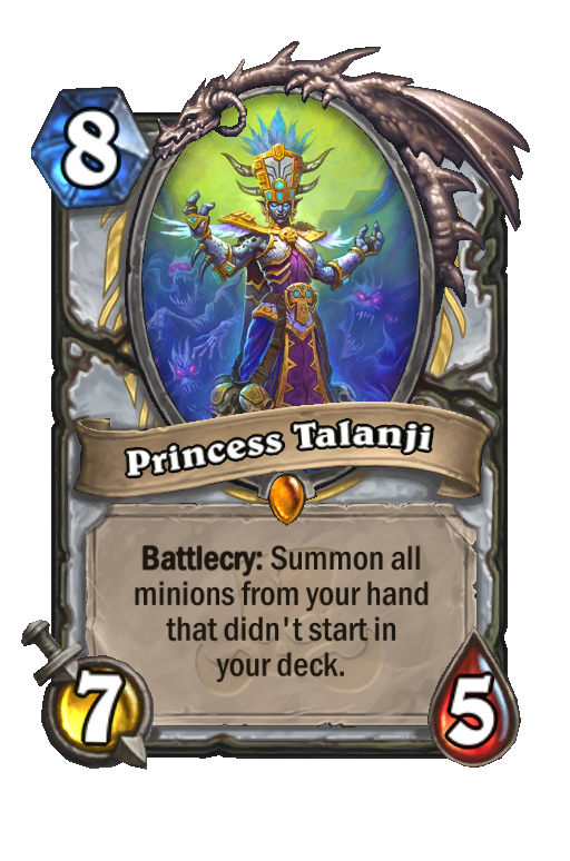 Princess Talanji Hearthstone kártya