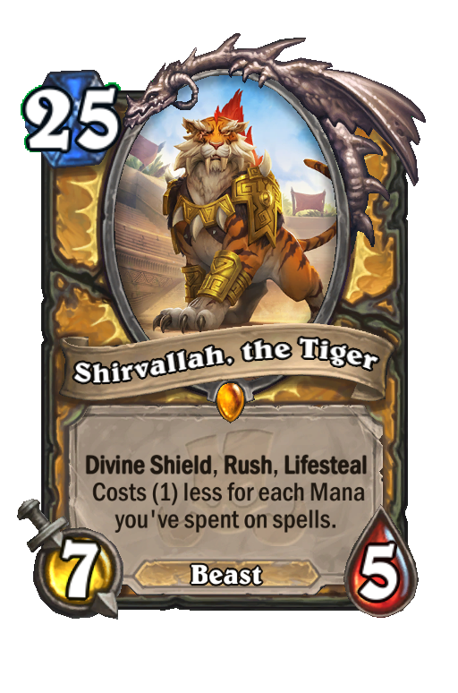Shirvallah, the Tiger Hearthstone kártya
