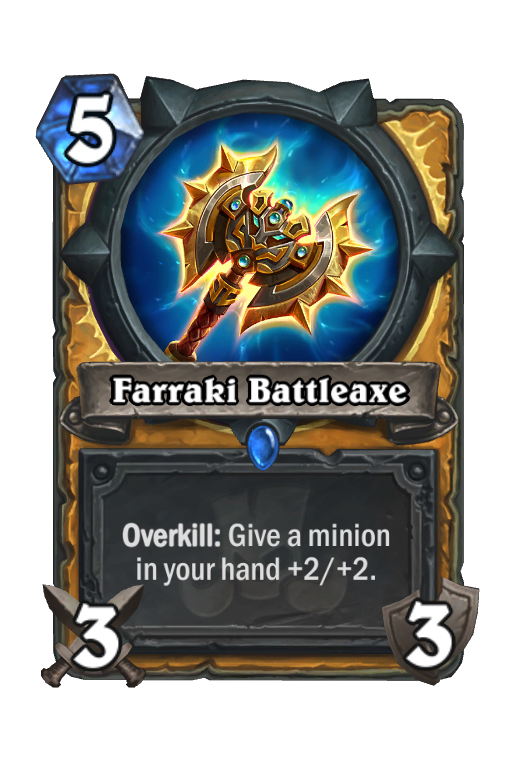 Farraki Battleaxe Hearthstone kártya