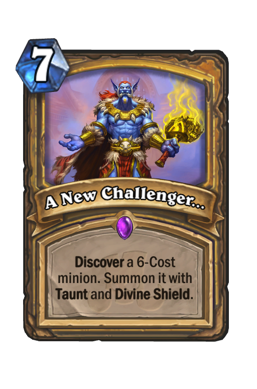 A New Challenger... Hearthstone kártya