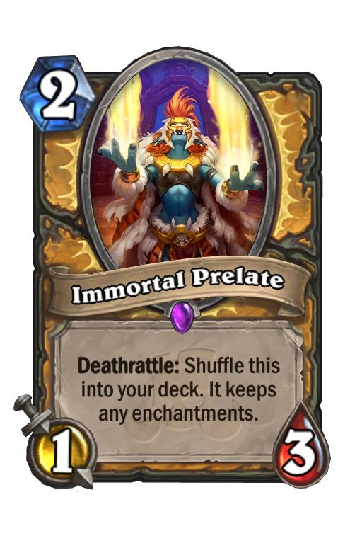 Immortal Prelate Hearthstone kártya