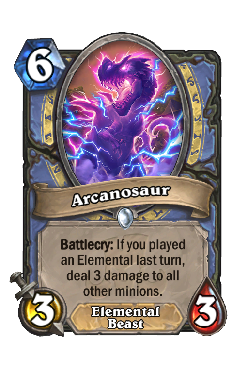 Arcanosaur Hearthstone kártya