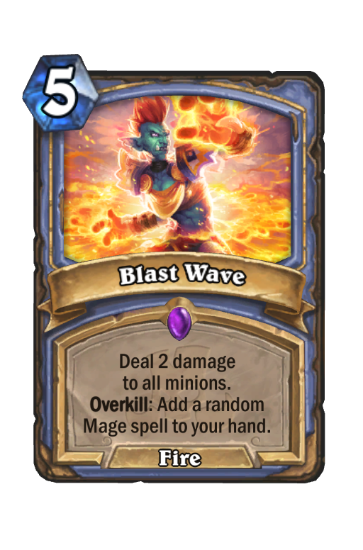 Blast Wave Hearthstone kártya