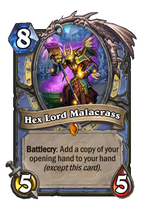 Hex Lord Malacrass Hearthstone kártya