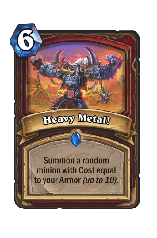 Heavy Metal! Hearthstone kártya